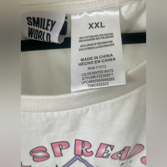 Smiley World boho crop top!! Super cute!! - Picture 4 of 8